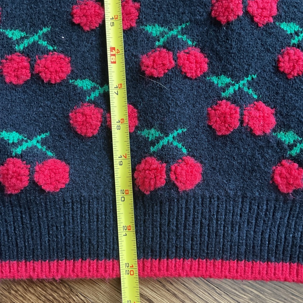 Cherry Patterned Sweater - image 12